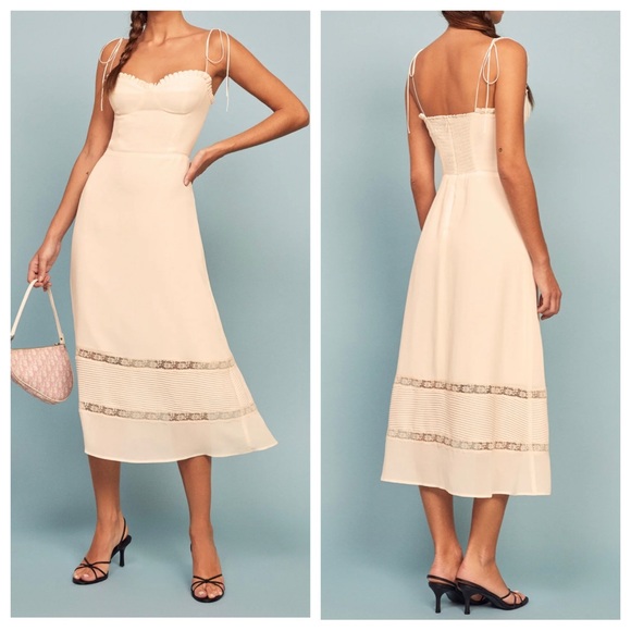 Reformation Dresses & Skirts - NWT Reformation Ronan Ivory midi dress